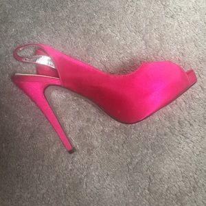RSVP fuchsia high heels